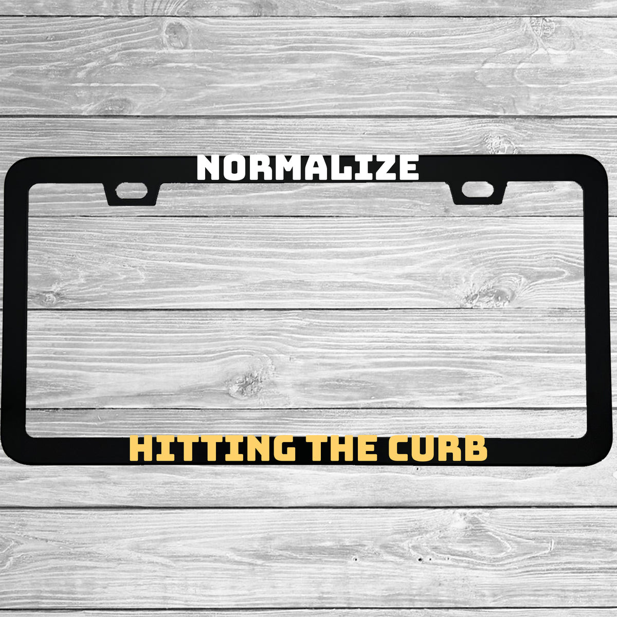 Normalize Hitting the Curb license plate frame - image 2