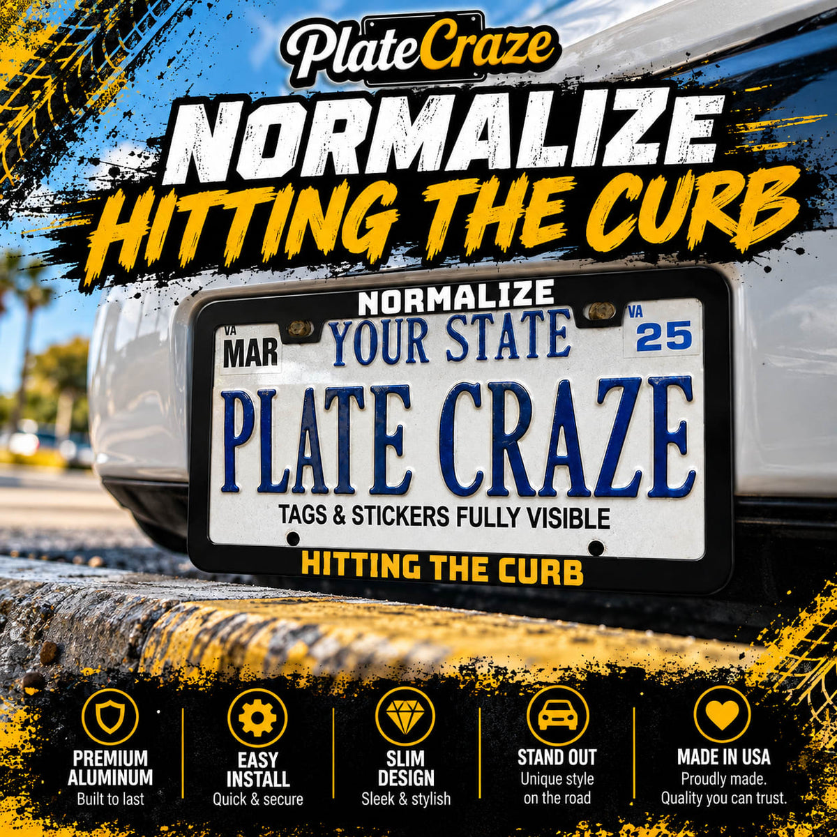Normalize Hitting the Curb license plate frame - image 4
