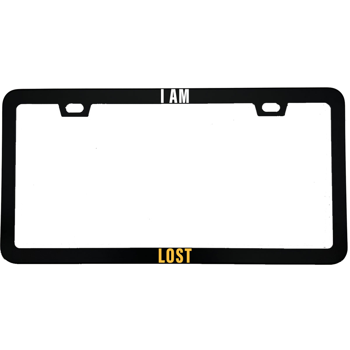 "I Am Lost" license plate frame - image 1
