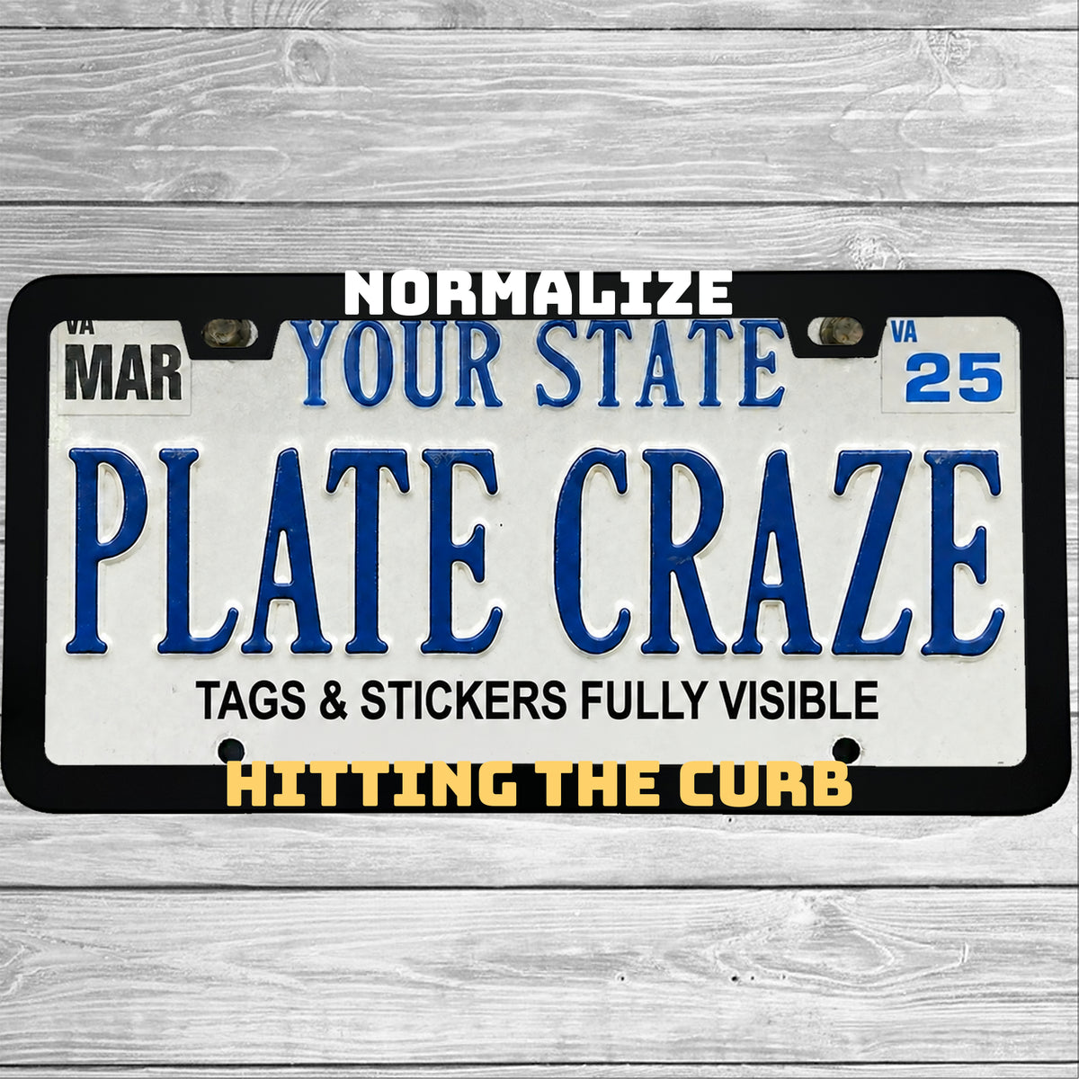 Normalize Hitting the Curb license plate frame - image 3