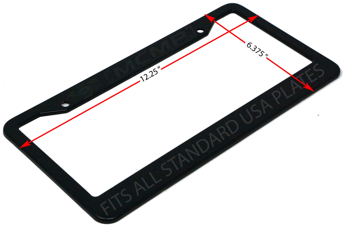 Close-up of "You Know Nothing Jon Snow" license plate frame showing fade-proof print quality