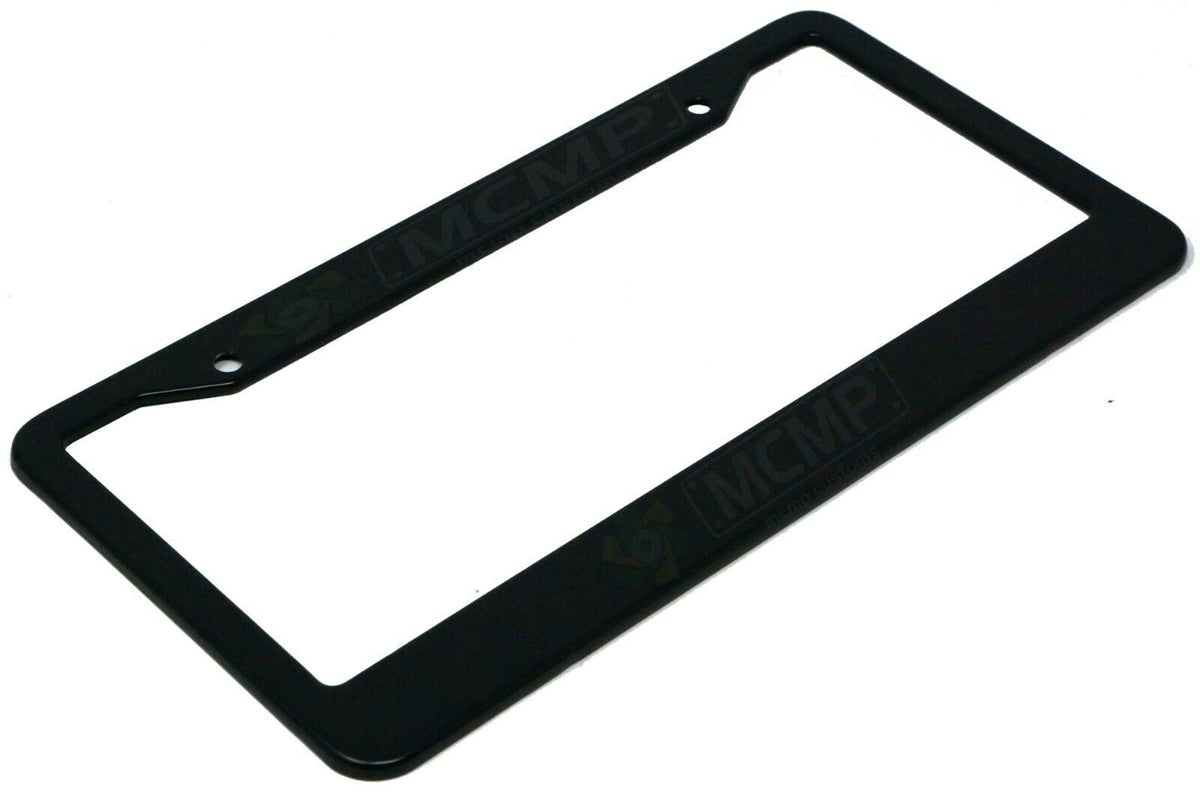 Close-up of "Customized / Personalized Youtube Channel" license plate frame showing fade-proof print quality